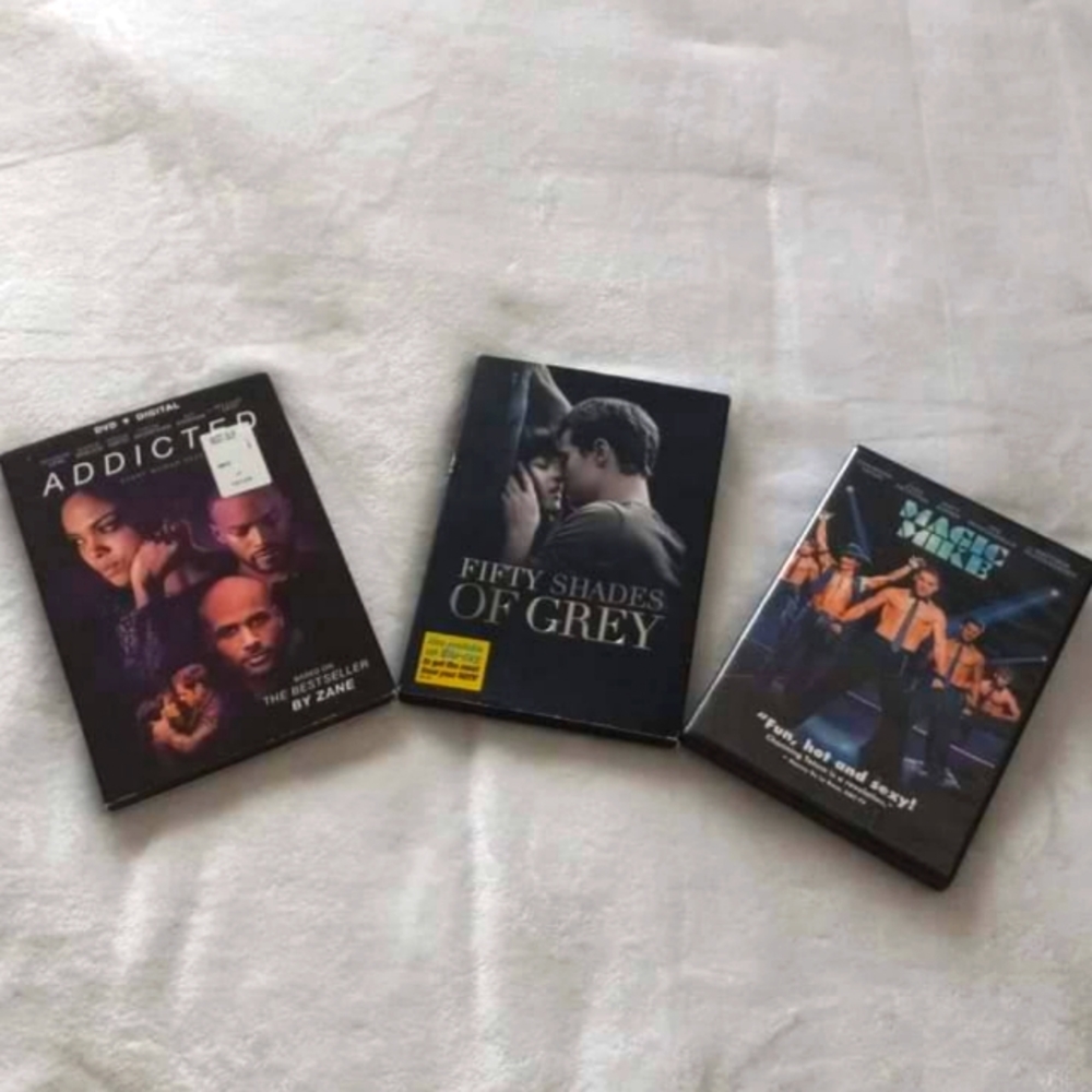 ADDICTED, FIFTY SHADES OF GREY, & MAGIC MIKE DVD'S BUNDLE PACK.